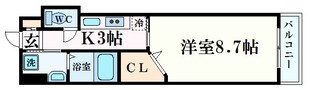 グラビスコート西十日市の物件間取画像